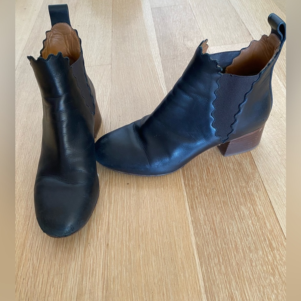 Chloe booties. Black. Size 37.5. Really cute